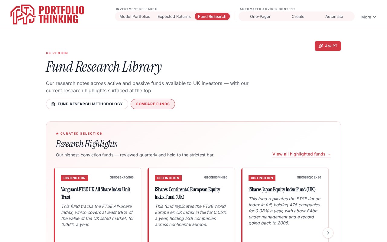 Fund Research index